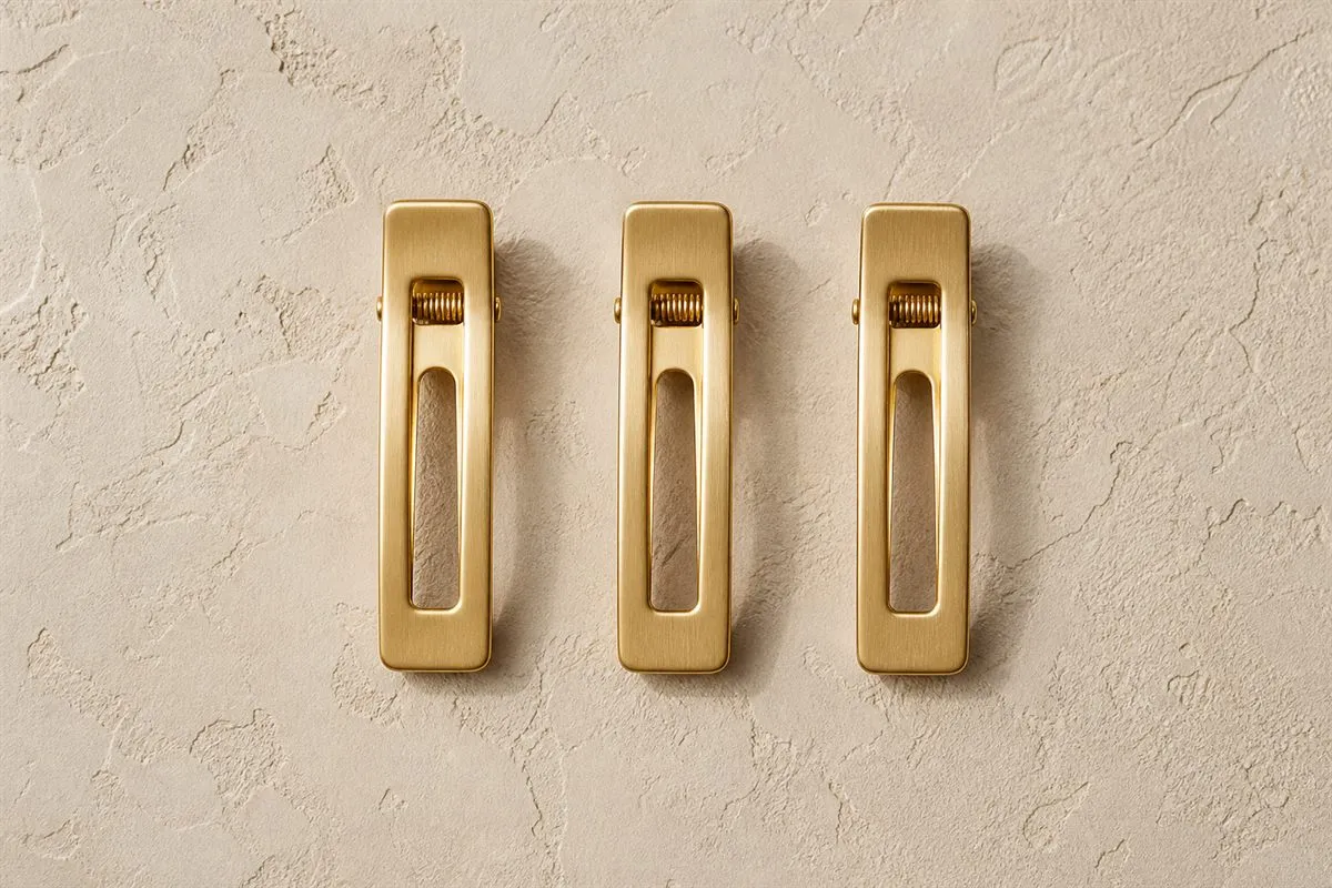 Collection Trio de Mini Barrettes Dorées N°04