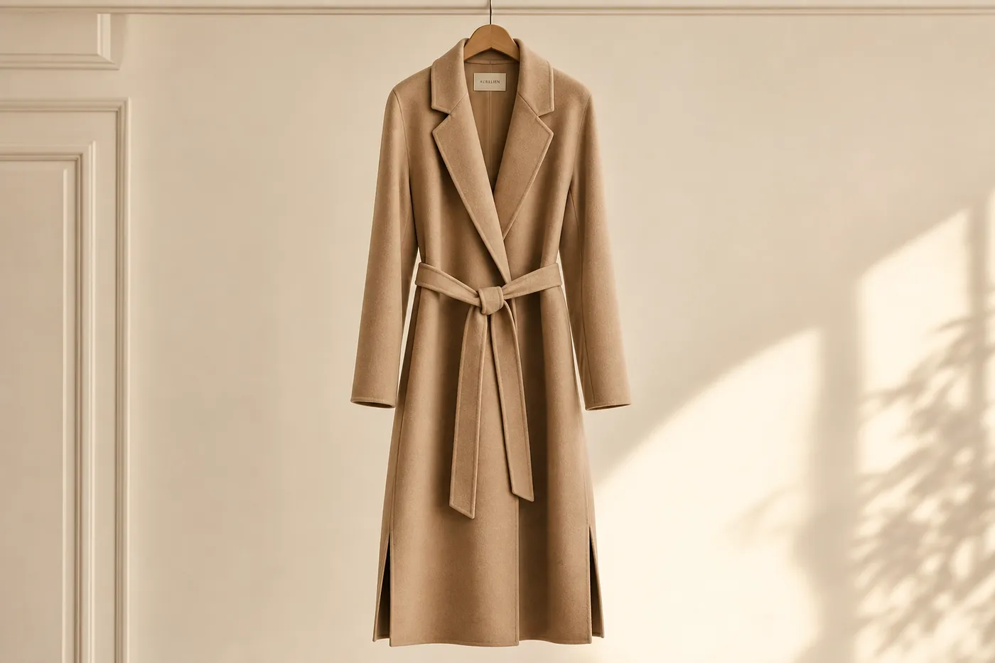 Manteau Long Ceinturé Studio