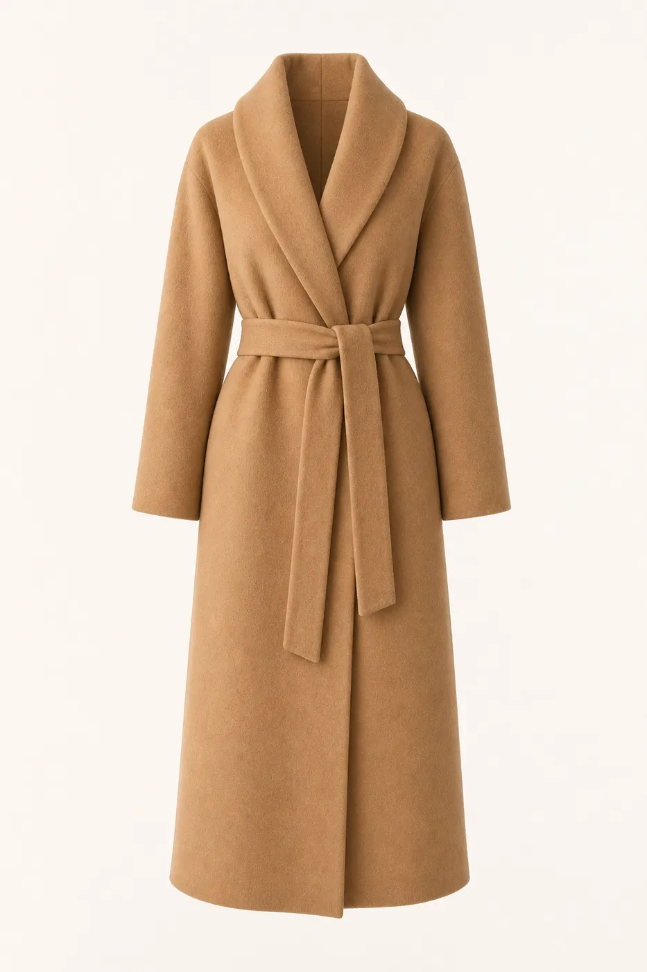 Manteau Long Peignoir en Laine Cachemire — Serie 06