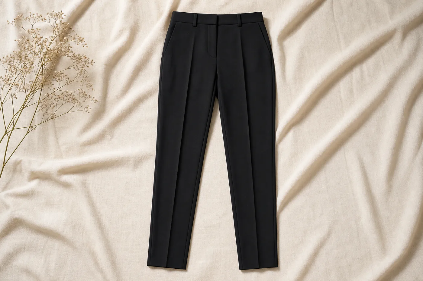 Collection Pantalon Cigarette en Crêpe Maison